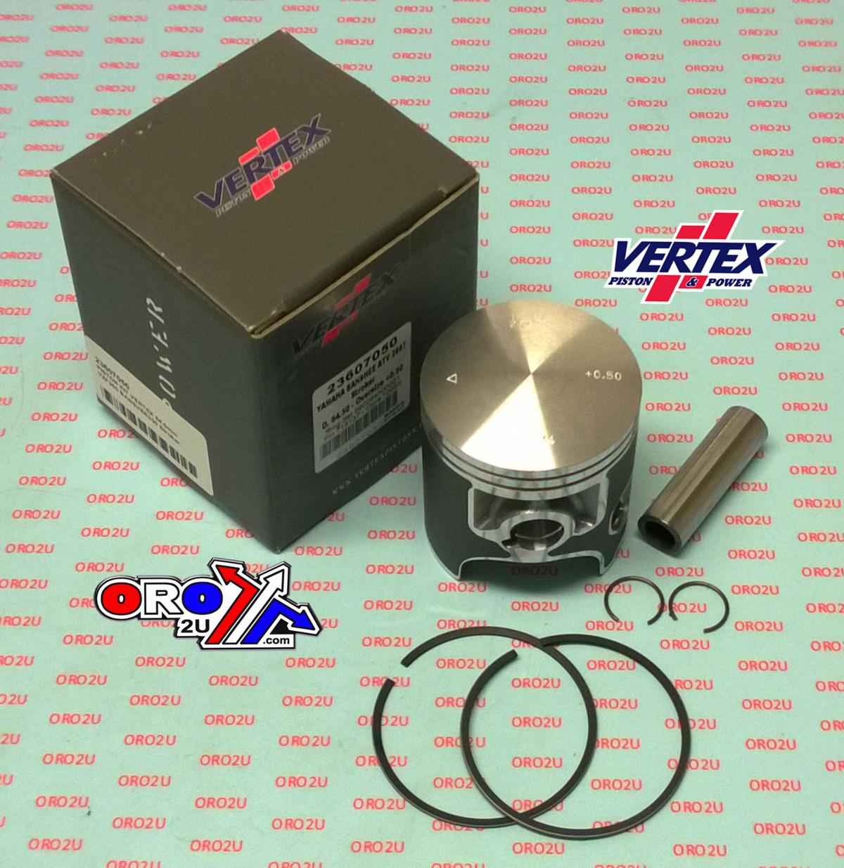 PISTON KIT VERTEX 64.0 YAMAHA YZF 350 BANSHEE UPTO 2007, VERTEX 23607 STD