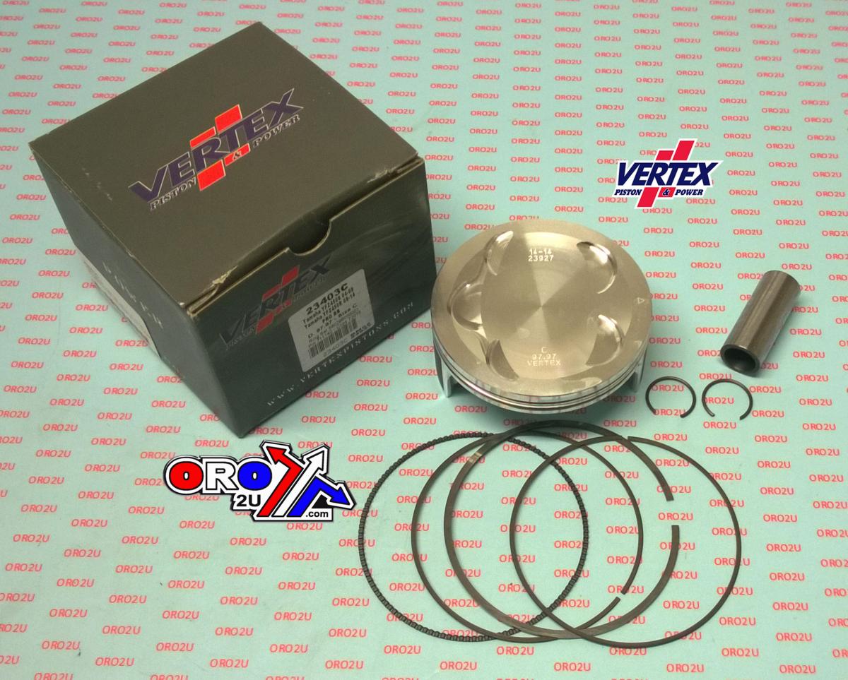 PISTON KIT VERTEX 98.0 C YAMAHA YFZ 450 S/R 04-17, OS +3.00 BIG BORE COMP 12,0:1