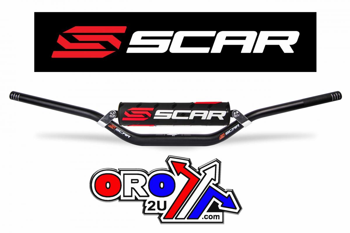 Handlebar Evolution X2 28.6 (1 1/8), with Cross Bar - Black, SCAR RACING S9262