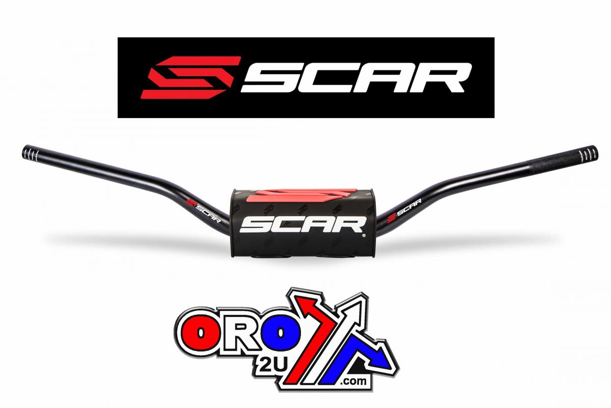 Handlebar O2 28.6 (1 1/8), KTM HIGH RC Style - Black, SCAR RACING S9132