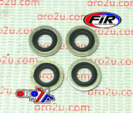 BONDED SEALING WASHER M8 PK4, M8x14x1mm / SELF CENTERING