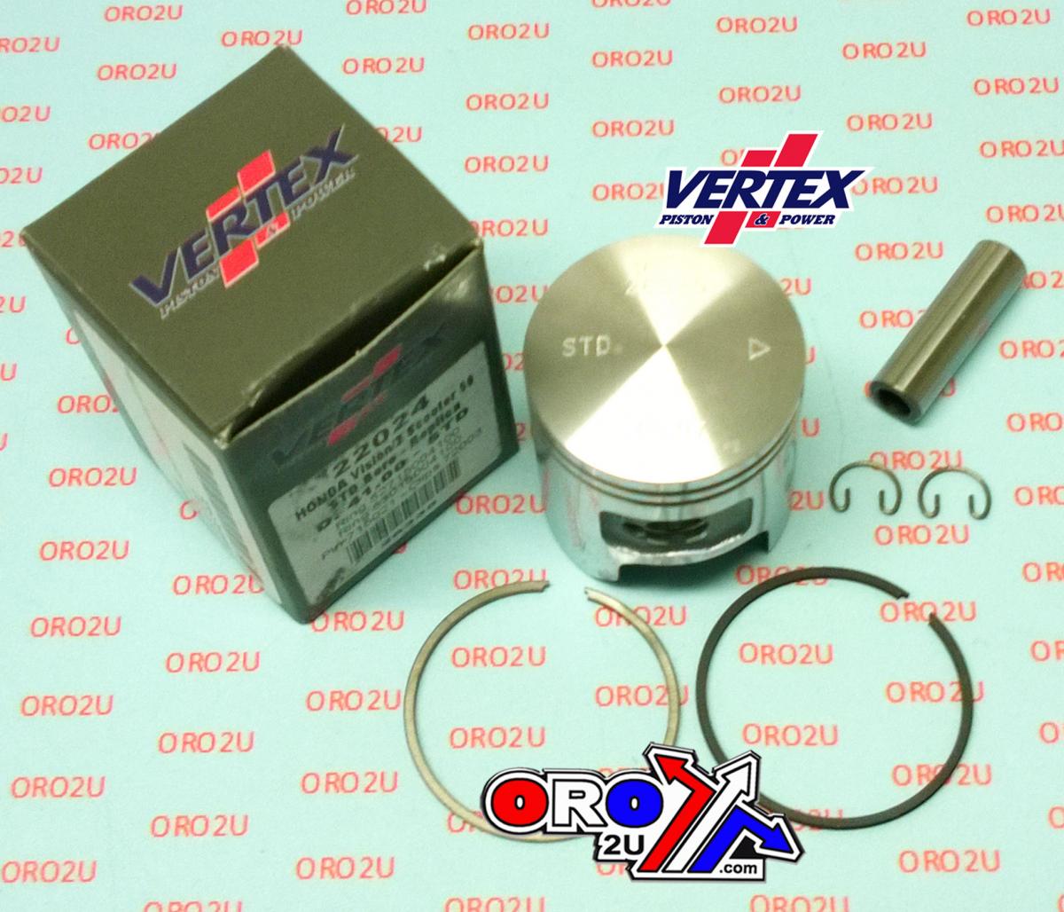 PISTON KIT HONDA VISION 50cc 41.25mm, VERTEX 22024025 PEUGEOT 50