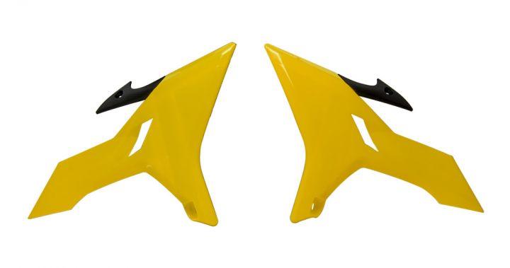 YELLOW RADIATOR SCOOPS YZ REVOLUTION, YAMAHA YZ125/250 2002-2019