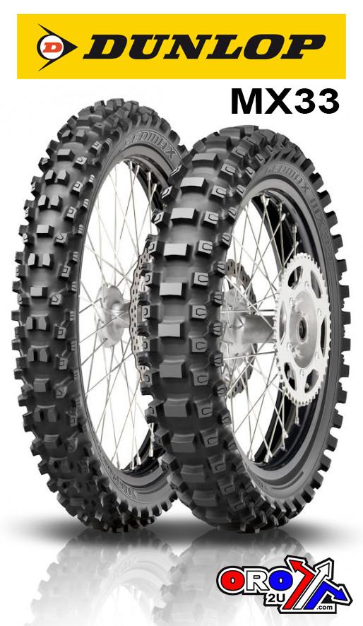 DUNLOP 60/100-12 36J GEOMAX MX33 F , TUBED TYRE