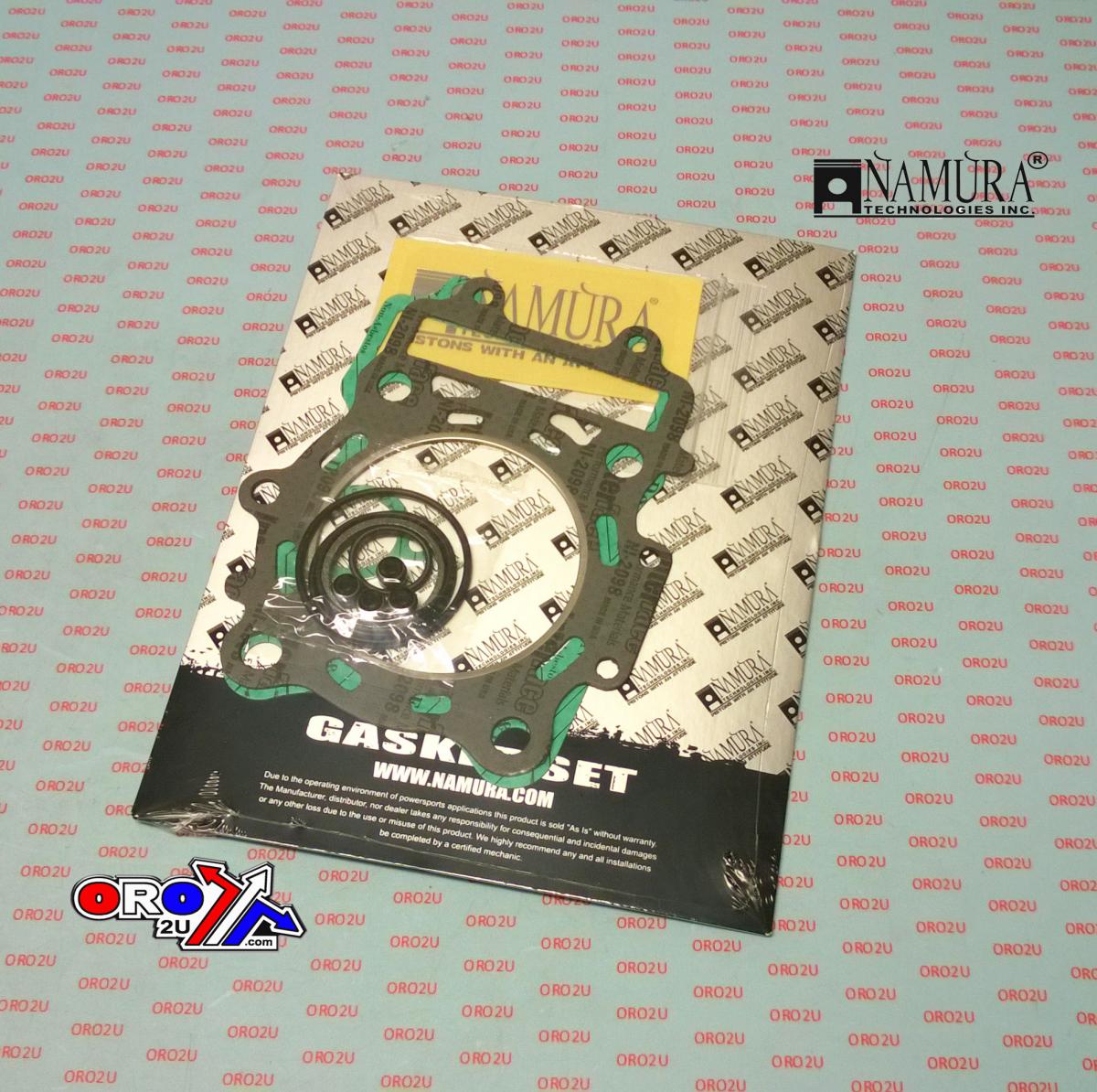 NAMURA TOP END GASKET SET ARCTIC CAT 400 2X4 98-01, 4X4 98-02, BEARCAT 454 96-98