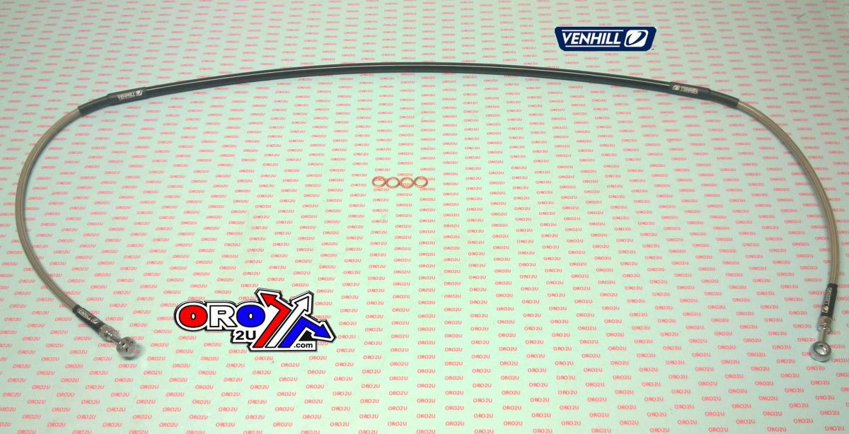 HOSE FRONT BRAKE SILVER/BLACK, VENHILL Y01-1-022/P-CL WR450F 16-18, WR250F 17-19