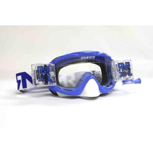 RNR HYBRID NOBO BLUE XL ROLL & TEAR, NOBO BLUE GOGGLE, 36MM ROLL OFF, GH441XL