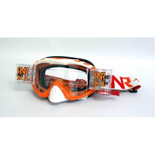 RNR HYBRID ORANGE XL ROLL & TEAR OFF, ORANGE GOGGLE, 36MM ROLL OFF, GH461XL