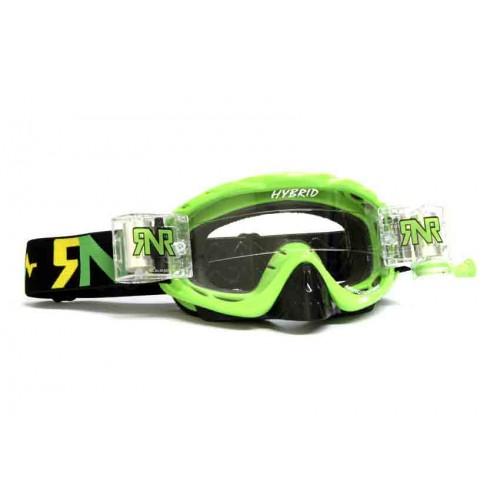 RNR HYBRID LIME GREEN FULLY LOADED ROLL OFF, LIME GREEN GOGGLE, GH471
