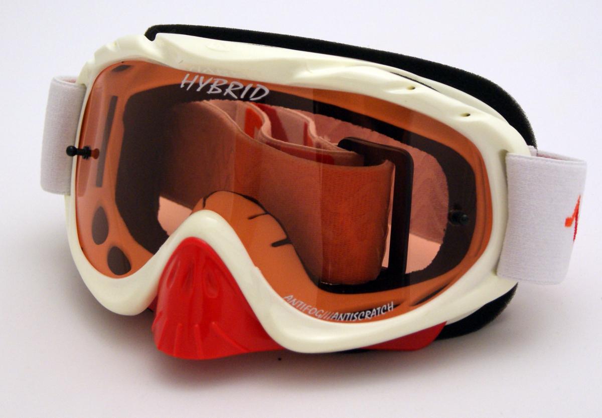 RNR HYBRID WHITE/RED TEAR OFF, WHITE/RED LIMITED EDITION GOGGLE, GH225TO