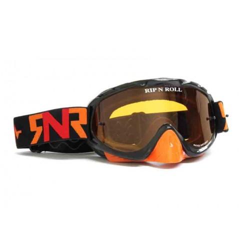 RNR HYBRID BLACK/ORANGE TEAR OFF, BLACK/ORANGE LIMITED EDITION GOGGLE, GH236TO