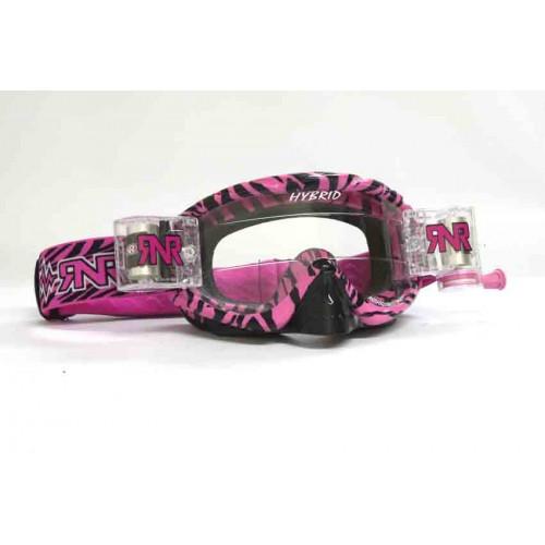 RNR HYBRID WILD PK/BK FULLY LOADED ROLL OFF, WILD PINK & BLACK GOGGLE, GH369