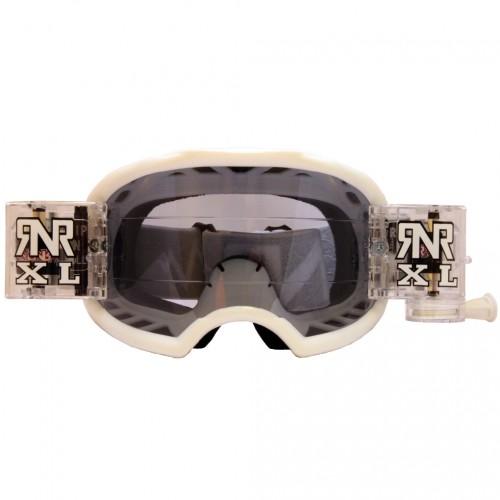 RNR COLOSSUS WHITE XL ROLL & TEAR OFF, WHITE GOGGLE, 36MM ROLL OFF, GX22XL