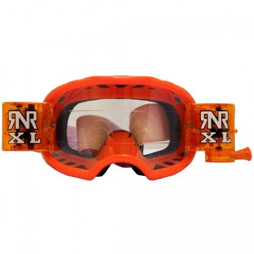 RNR COLOSSUS ORANGE XL ROLL & TEAR OFF, ORANGE GOGGLE, 36MM ROLL OFF, GX46XL