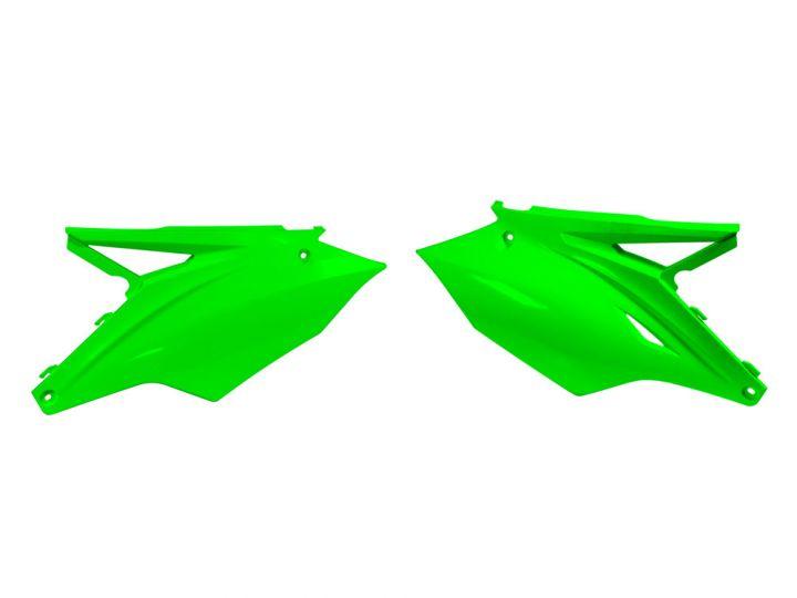 R-TECH NEON GREEN SIDE PANELS KAWASAKI KX250F 2017-2020, KX450F 2016-2018