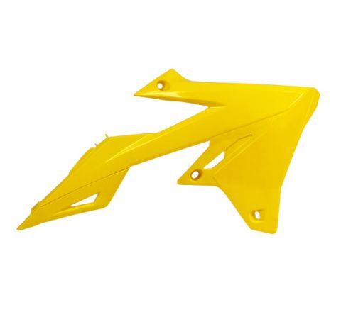 R-TECH YELLOW RADIATOR SCOOPS SUZUKI RM-Z250 2019-2023, RM-Z450 2018-2023