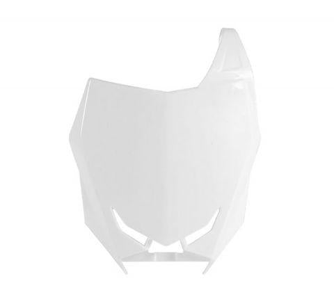 R-TECH WHITE FRONT PLATE SUZUKI RM-Z250 2019-2023, RM-Z450 2018-2023