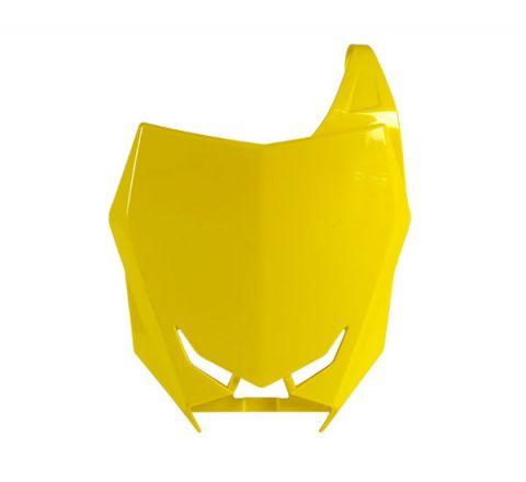R-TECH YELLOW FRONT PLATE SUZUKI RM-Z250 2019-2023, RM-Z450 2018-2023