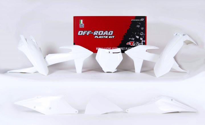 R-TECH WHITE PLASTIC KIT/6 KTM SX/SX-F/XC/XC-F 2019-2022
