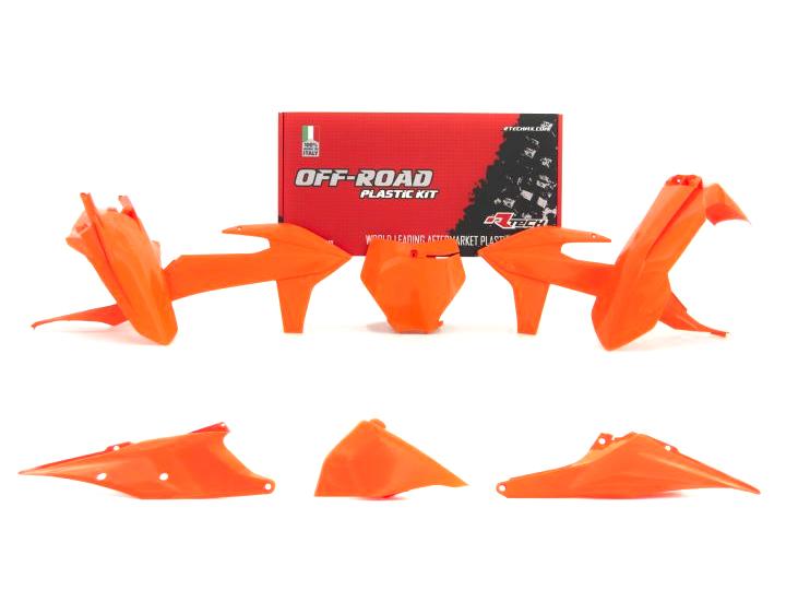 R-TECH ORANGE PLASTIC KIT/6 KTM SX/SX-F/XC/XC-F 2019-2022