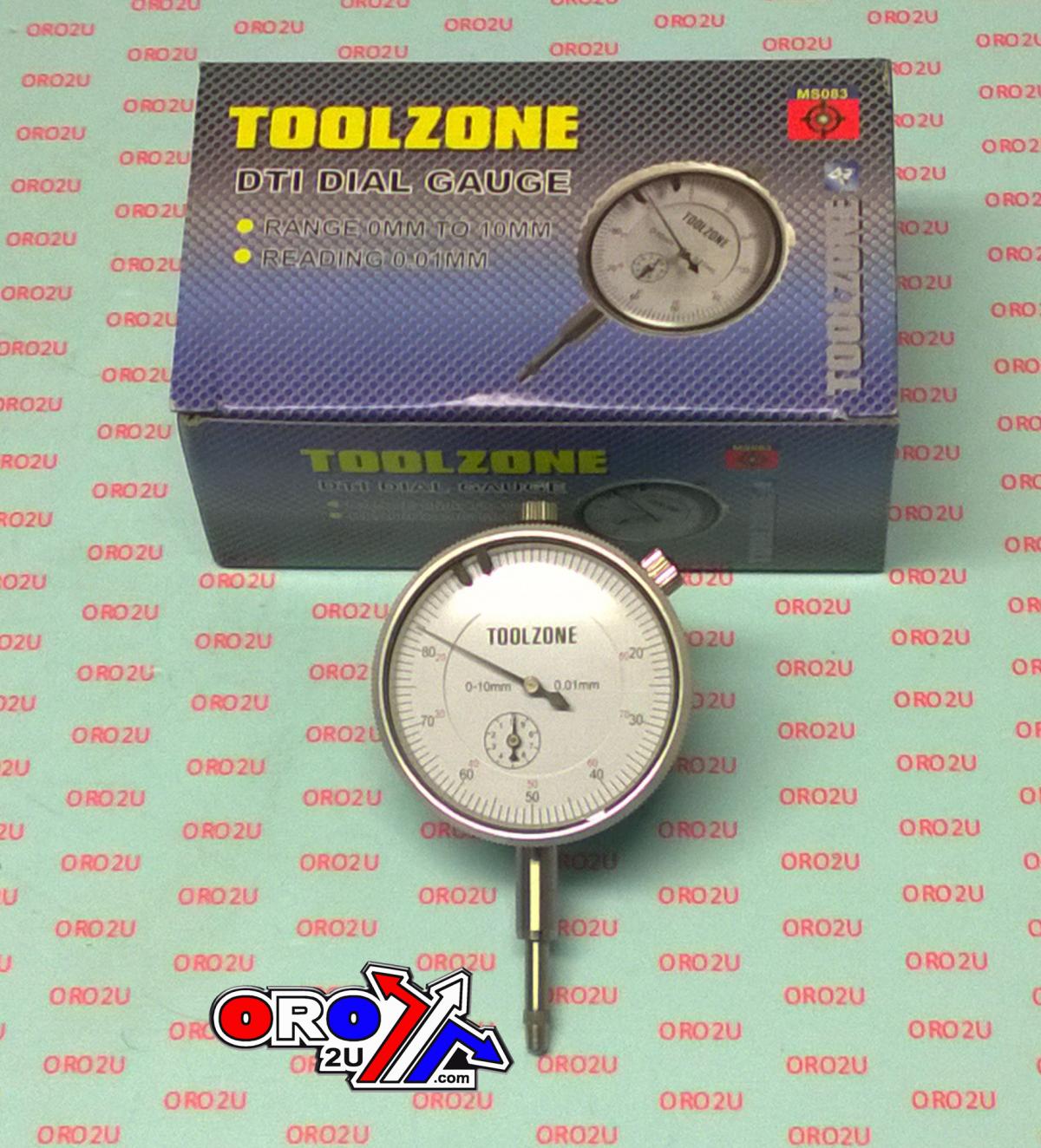 DTI DIAL INDICATOR GAUGE, 0-10mm in 0.01 PRECISE GRADUATIONS