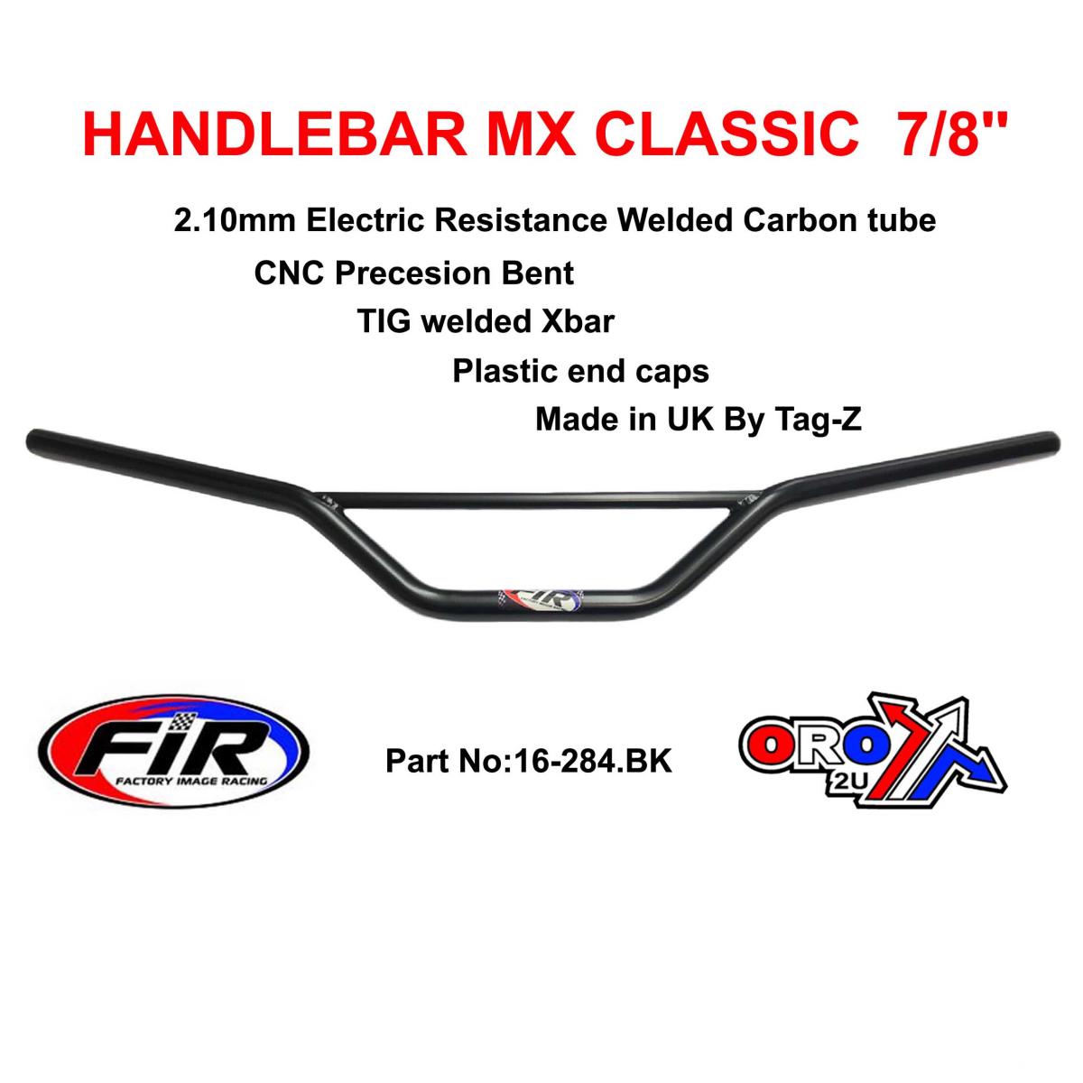HANDLEBAR MX CLASSIC STREET, MATT BLACK / , EMGO 23-92400
