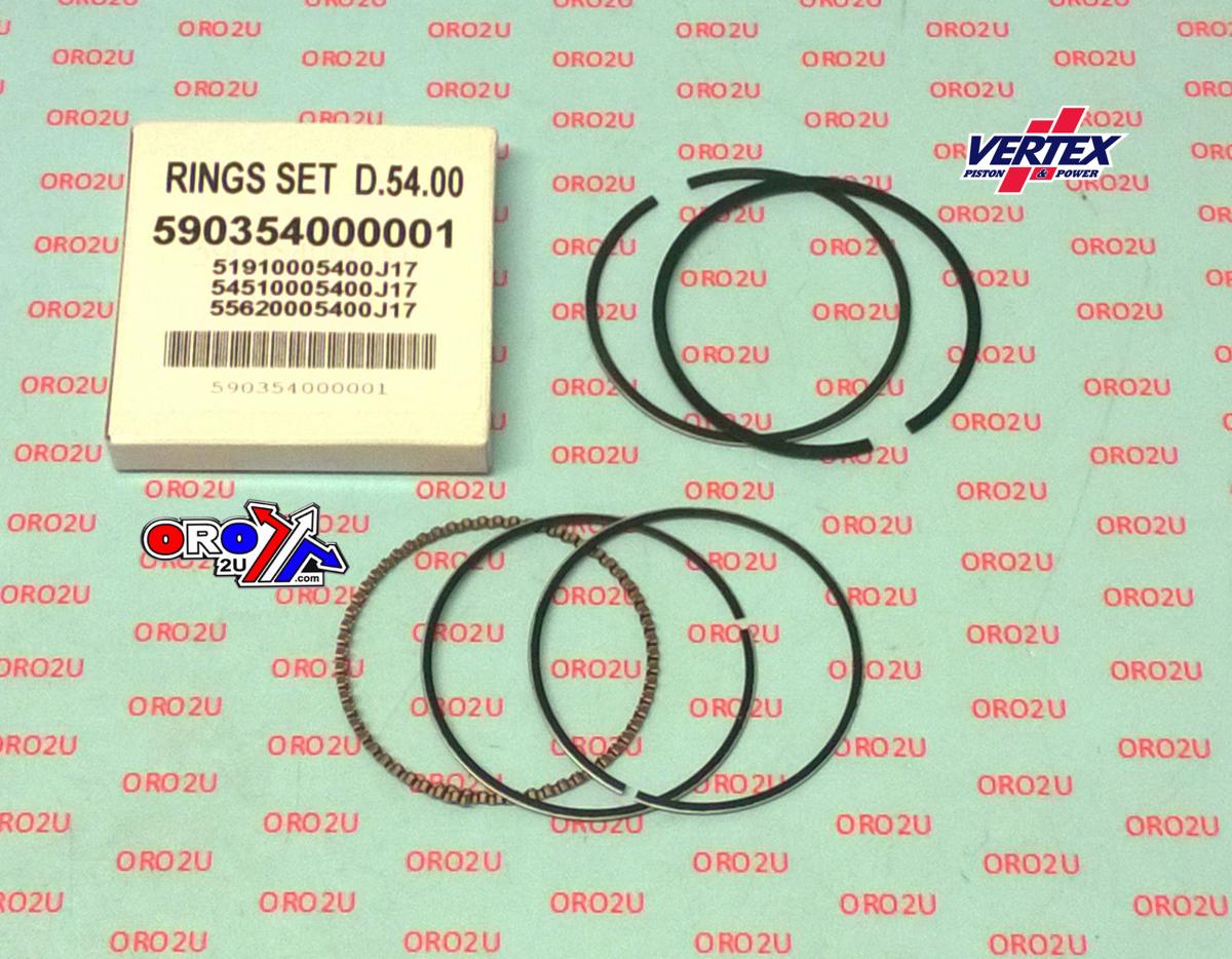 VERTEX PISTON RING 54mm BETA 125 RR 2006-2012, CABELLERO 2007-2009