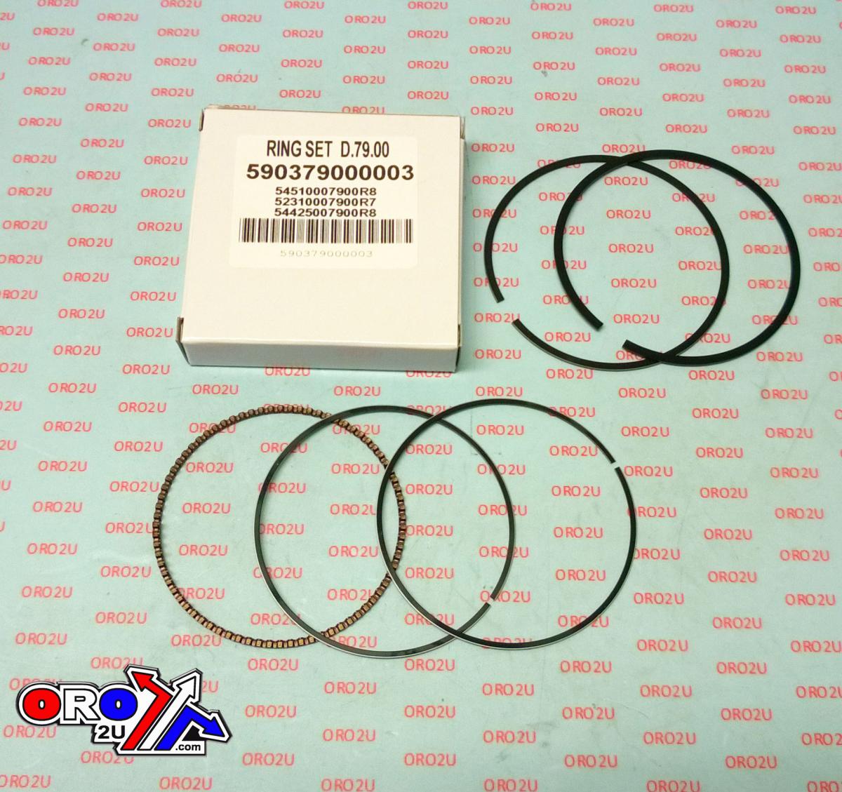 VERTEX PISTON RING 79mm HONDA TRX350FE/FM/TE/TM 2000-2006
