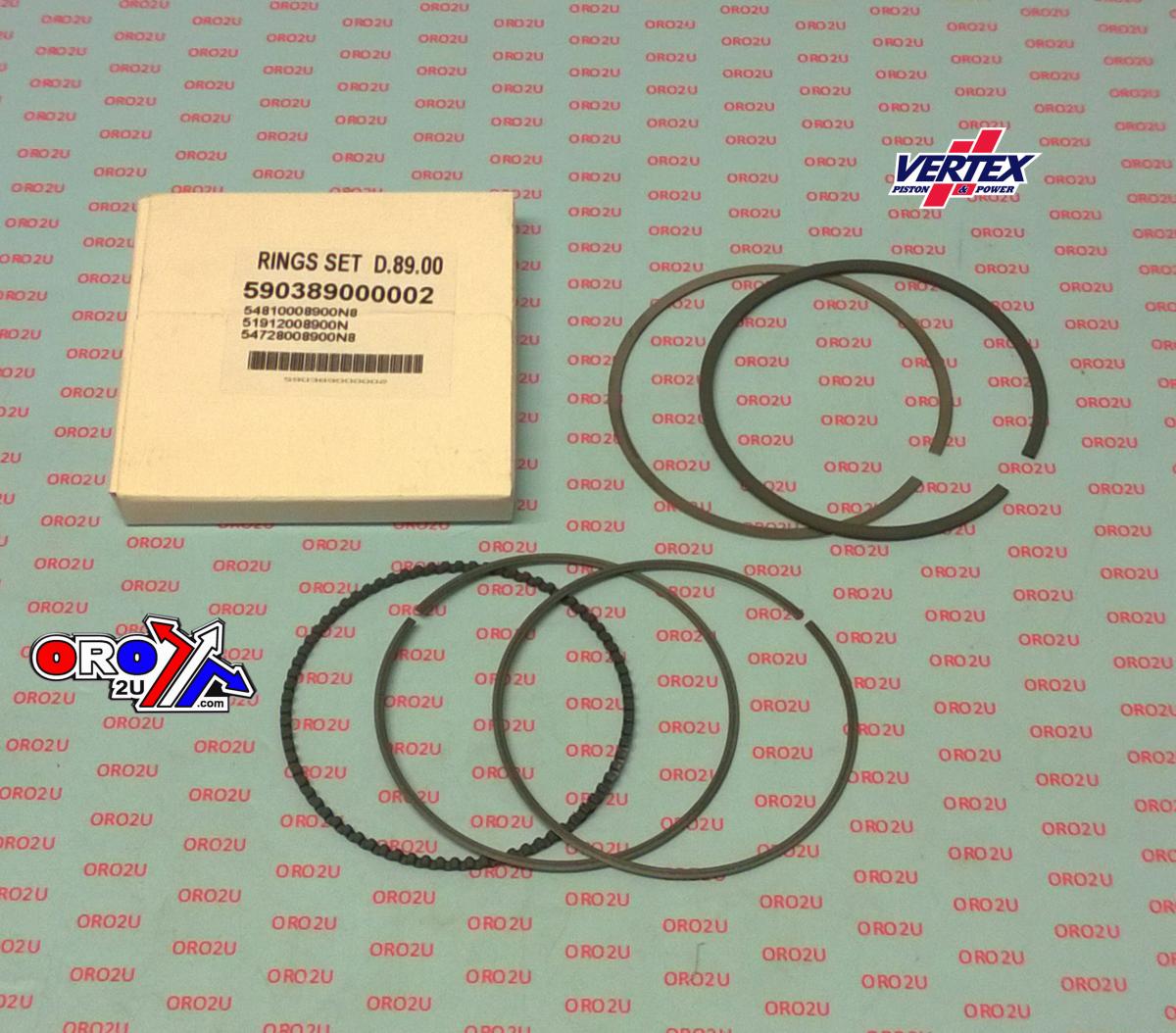 VERTEX PISTON RING 89mm HONDA TRX400EX 1999-2008