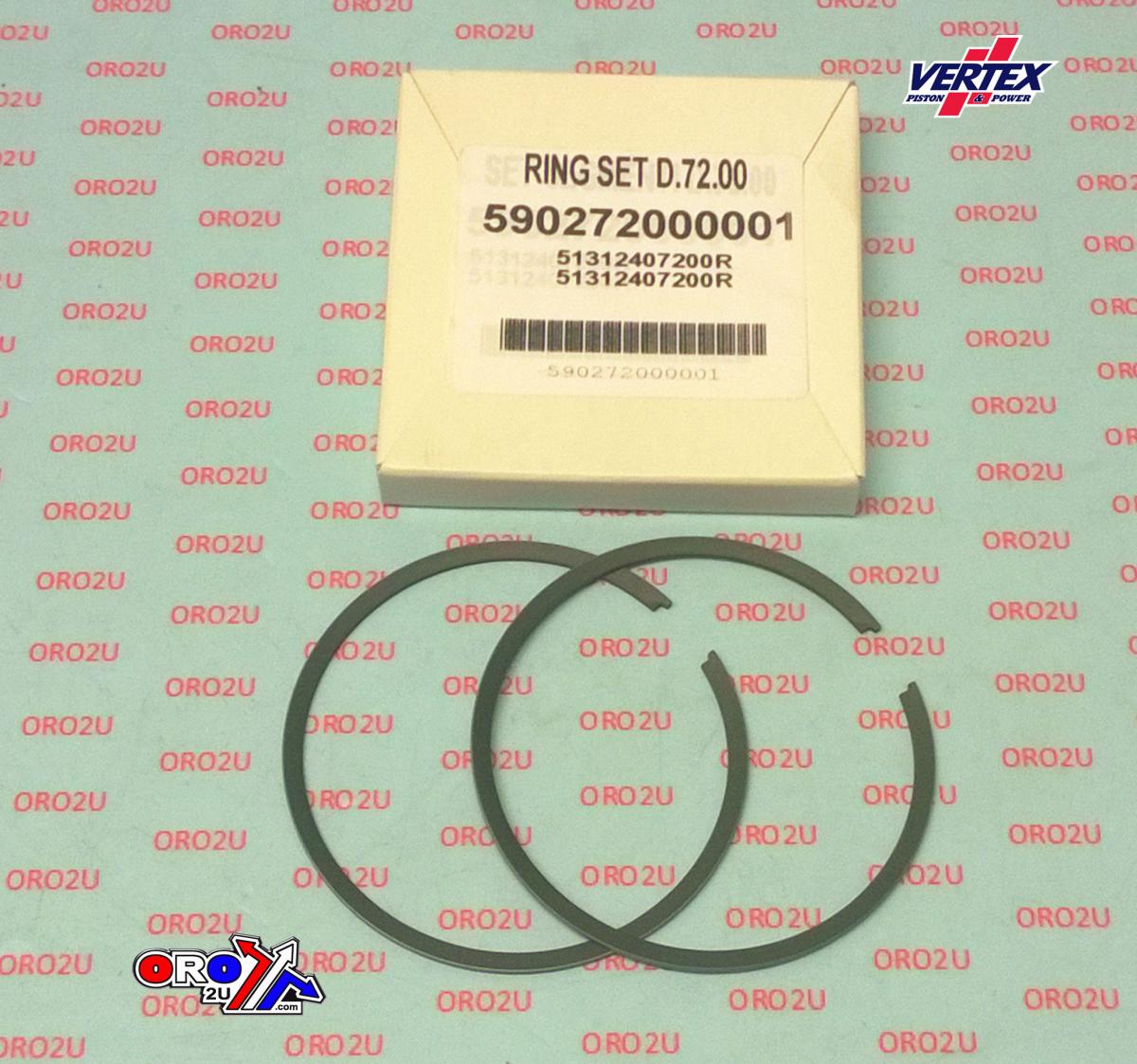 VERTEX PISTON RING 72mm POLARIS 250 SCRAMBLER, TRAIL BOSS, TRAIL BLAZER