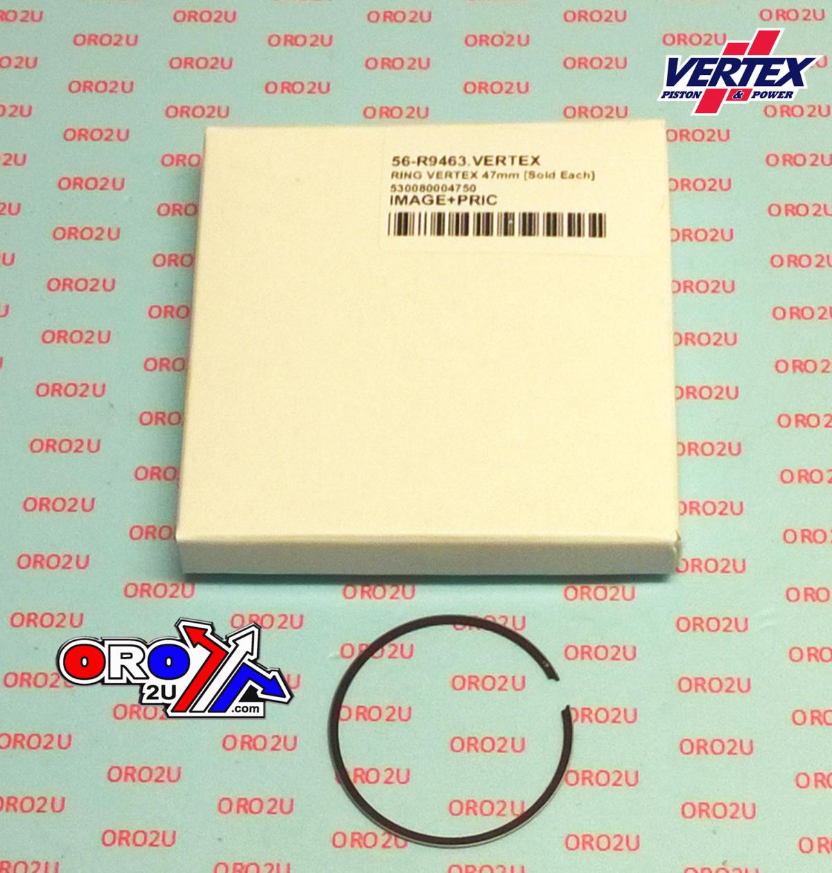 VERTEX PISTON RING 47.5mm YAMAHA YZ85 2019-2023