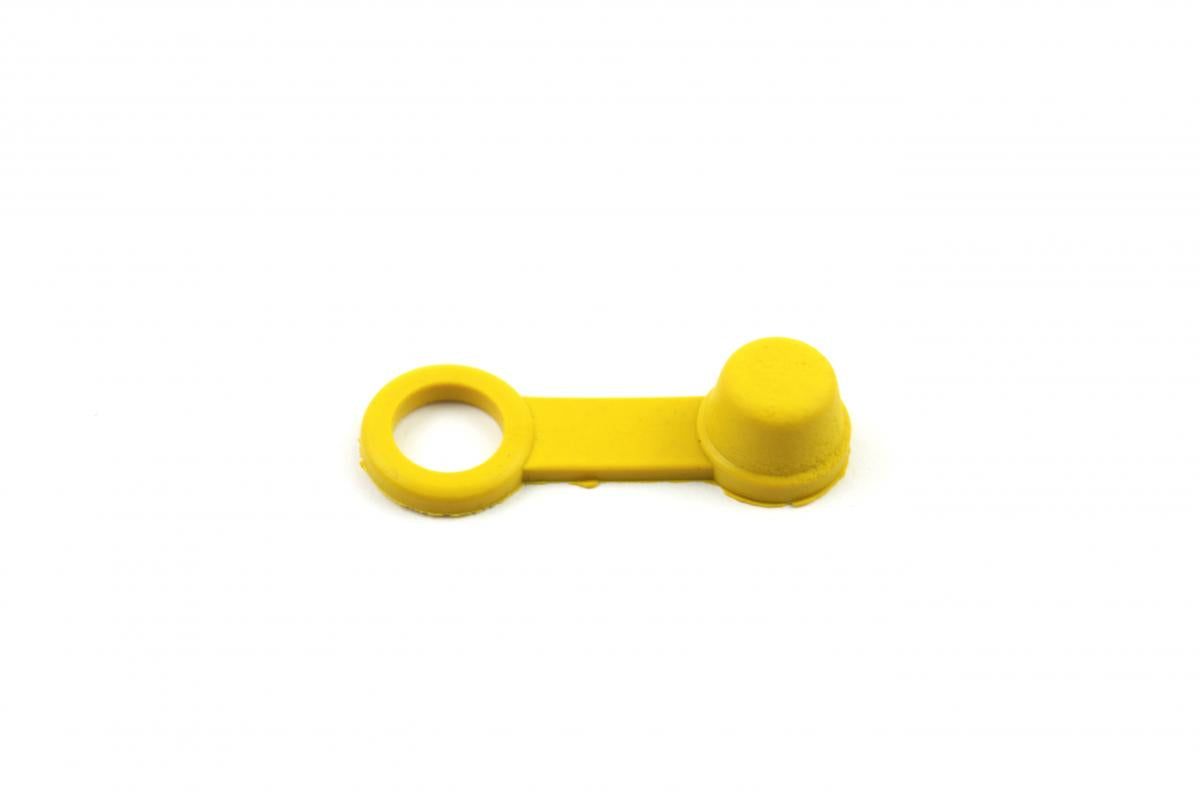 10 RUBBER CAPS YELLOW, BLEED NIPPLE COVER CAP