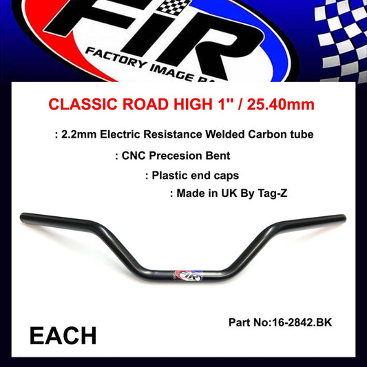 CLASSIC ROAD HIGH 1'' / 25.40mm, MATT BLACK/HANDLEBAR BAR SAMES AS 16-2813