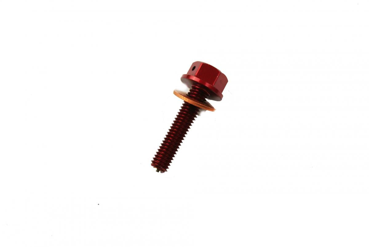 MAGNETIC OIL DRAIN PLUG M8x1.25, CRF 150R 450R 450X, RED