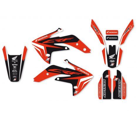 HONDA CRF150R 2007-2024 DREAM 4 FULL DECAL KIT, BLACKBIRD