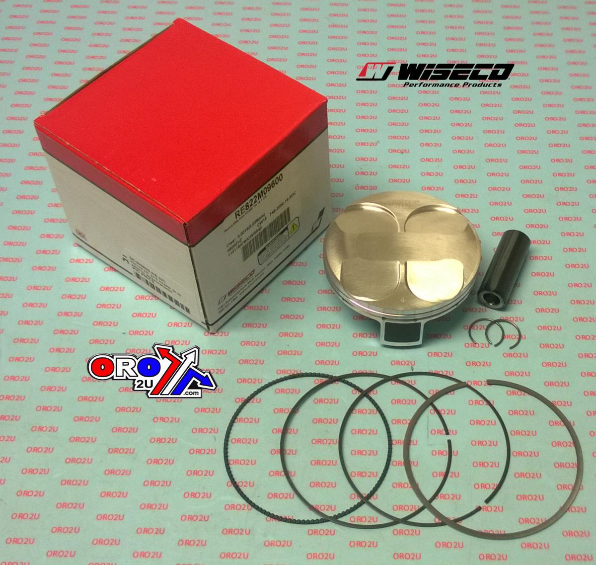 WISECO 96mm PISTON KIT KAWASAKI KX450F 2019-2023, KX450X 2021-2023, RACER ELITE