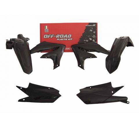 R-TECH BLACK PLASTIC KIT/4 YAMAHA WR250F 2020-2022, WR450F 2019-2022