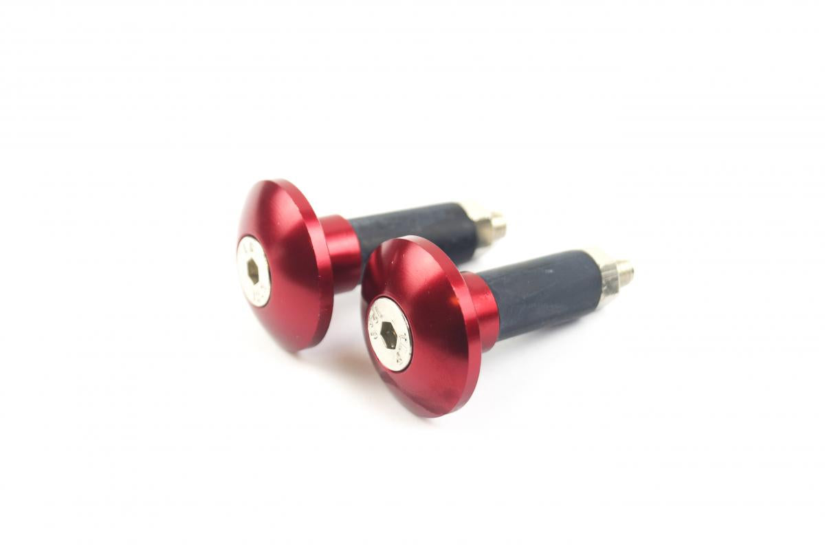 BAR ENDS 12mm RED [SET-2]