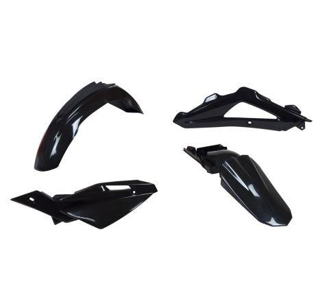 R-TECH BLACK PLASTIC KIT/4 HUSQVARNA TC250 09-13, TE250 10-13, TE310 11-13