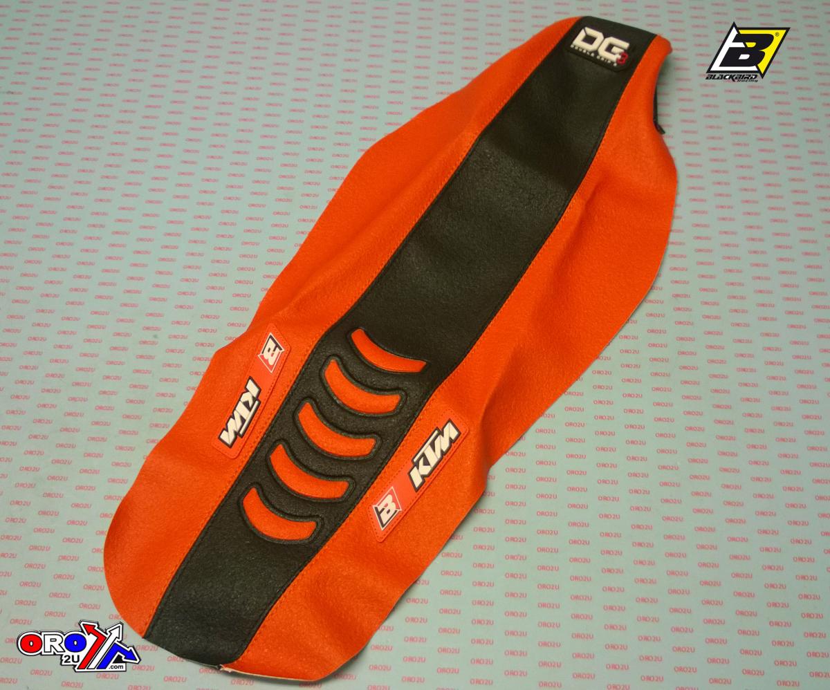 BLACKBIRD DOUBLE GRIP 3 ORANGE/BLACK SEAT COVER KTM SX 85 2018-2022