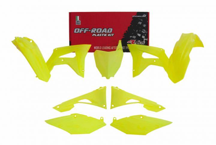 R-TECH NEON PLASTIC KIT HONDA CRF250R 2019-2021, CRF450R 2019-2020