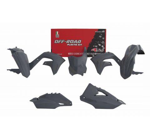 R-TECH GREY PLASTIC KIT/5 KAWASAKI KX250/X 2021-2024, KX450/X 2019-2023
