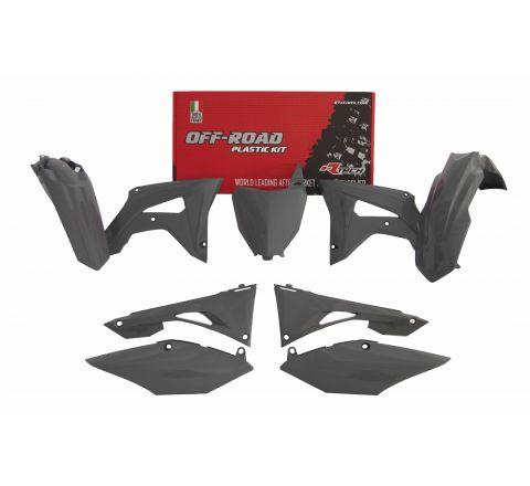 R-TECH GREY PLASTIC KIT HONDA CRF250R 2019-2021, CRF450R 2019-2020