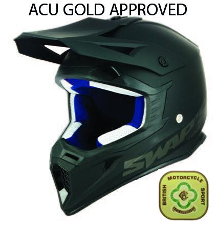 SWAP'S MX HELMET XL 62 MATT BLACK, !! ACU GOLD APPROVED !!