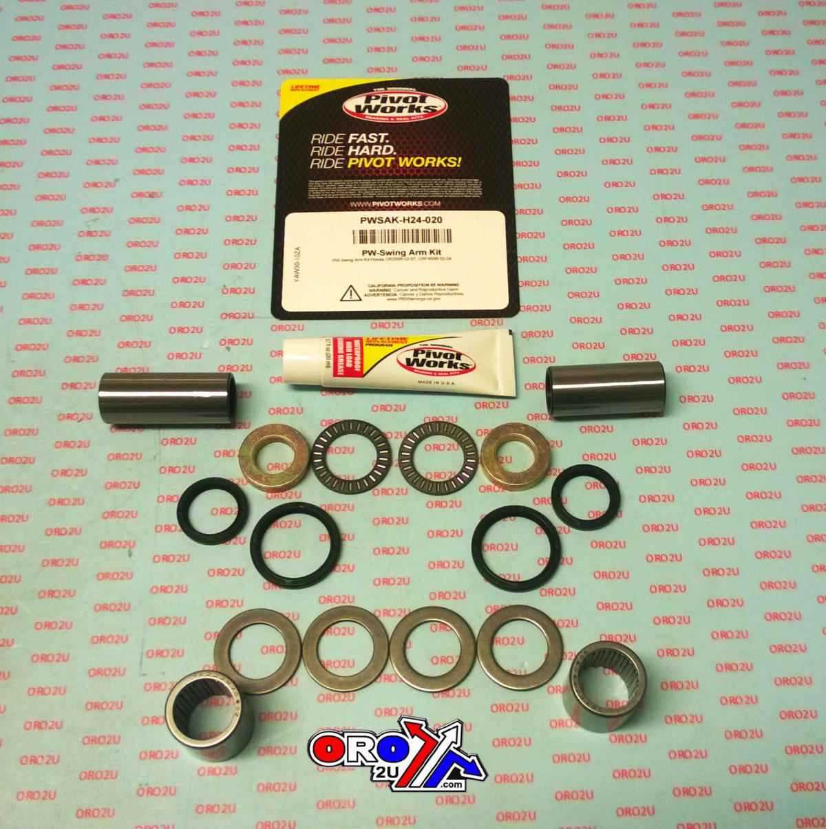 SWINGARM BEARING KIT CR250R 02-07, CRF450R 02-04 PIVOT WORKS PWSAK-H24-020