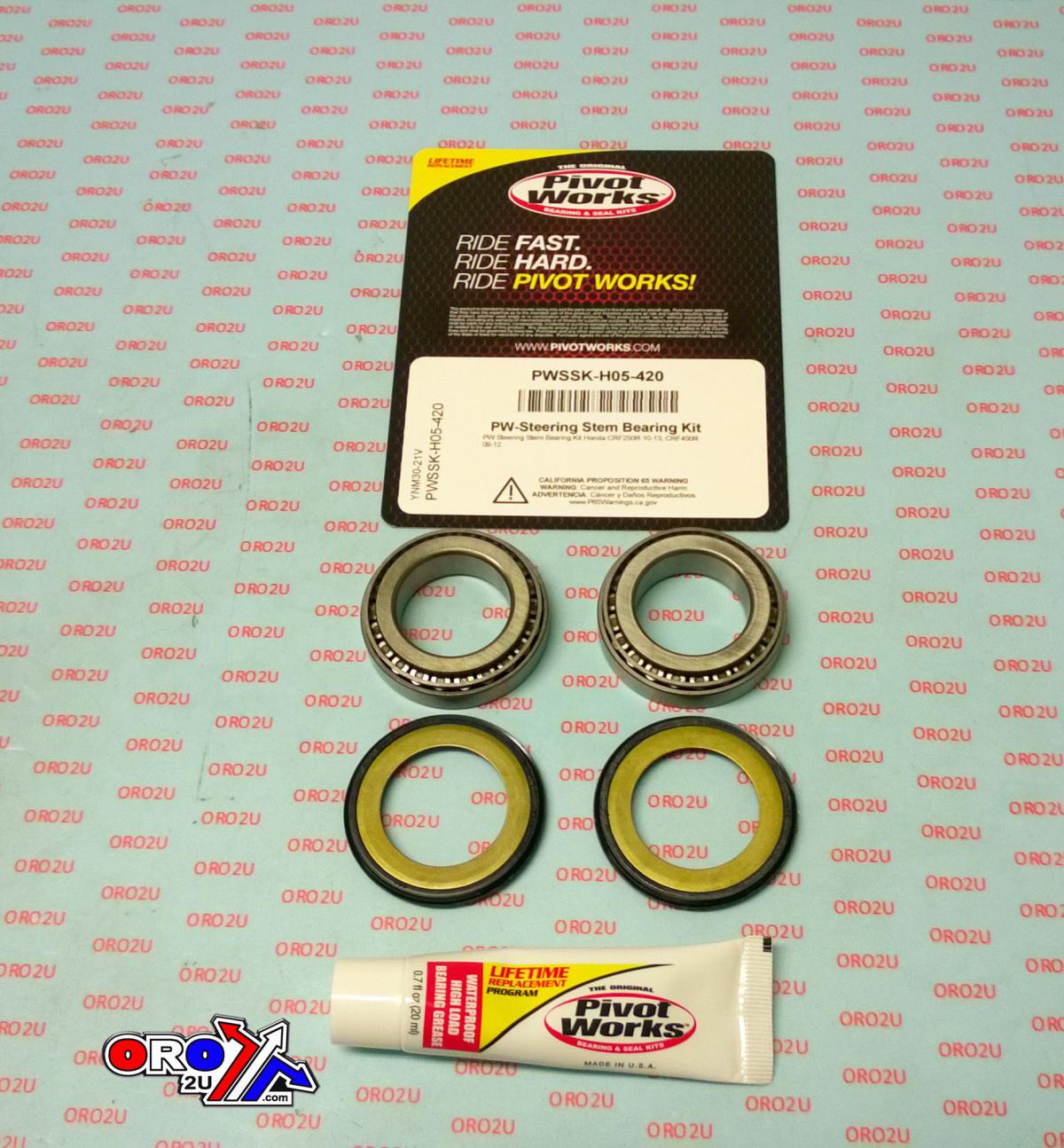STEERING BEARING KIT PIVOT WORKS PWSSK-H05-420 , CRF250R 10-13, CRF450R 09-12