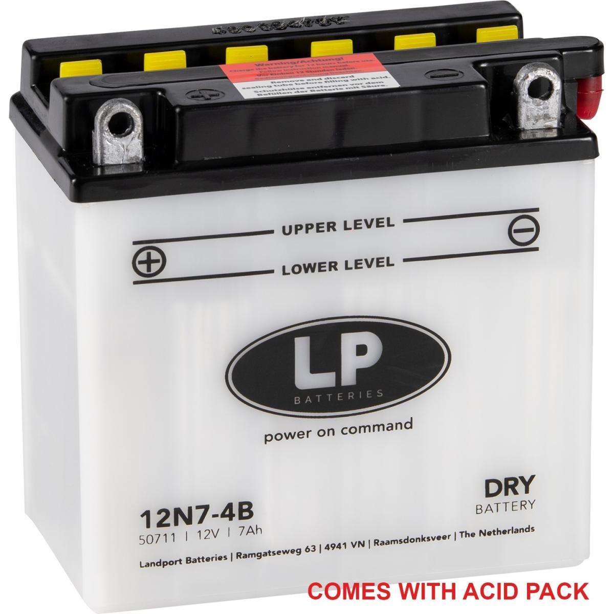 BATTERY 12N7-4B 12V 7Ah. 50711