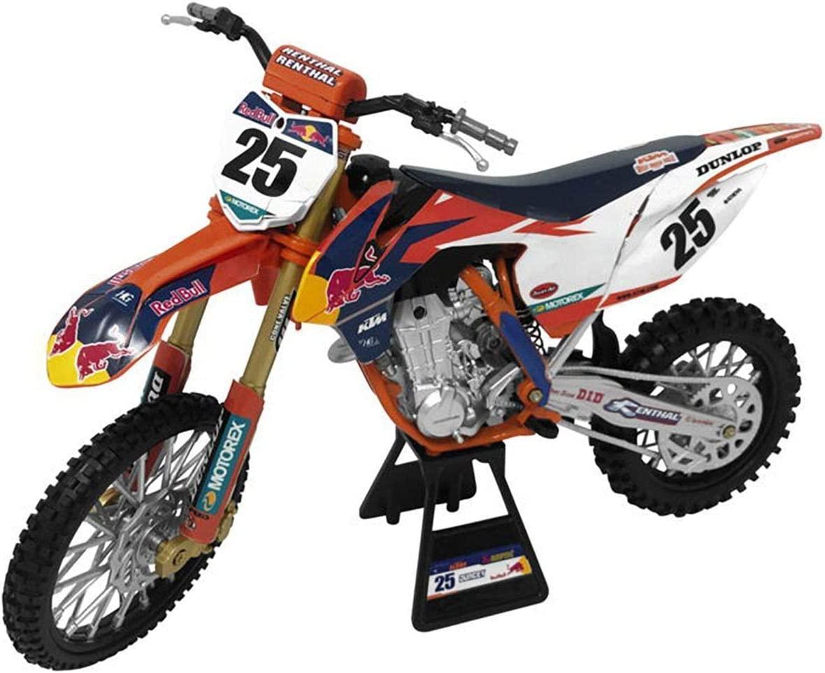 NEWRAY DIE CAST MODEL RED BULL KTM, SX-F 450 MARVIN MUSQUIN #25, SCALE 1:6