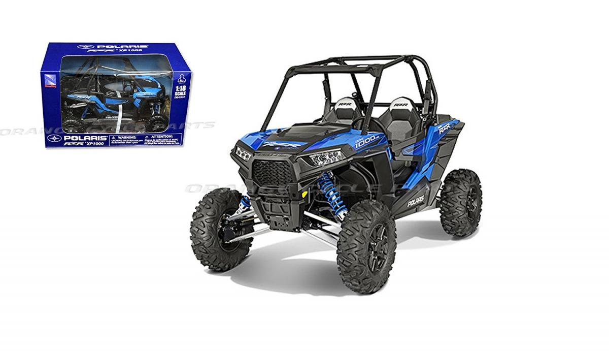 NEWRAY DIE CAST MODEL POLARIS RZR 1000 XP, VOODOO BLUE, SCALE 1:18