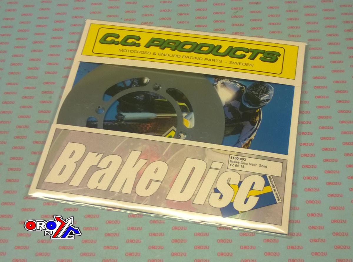 DISC BRAKE REAR SOLID YAMAHA YZ65 18-24, CC PRODUCTS 5100-093, MD6419